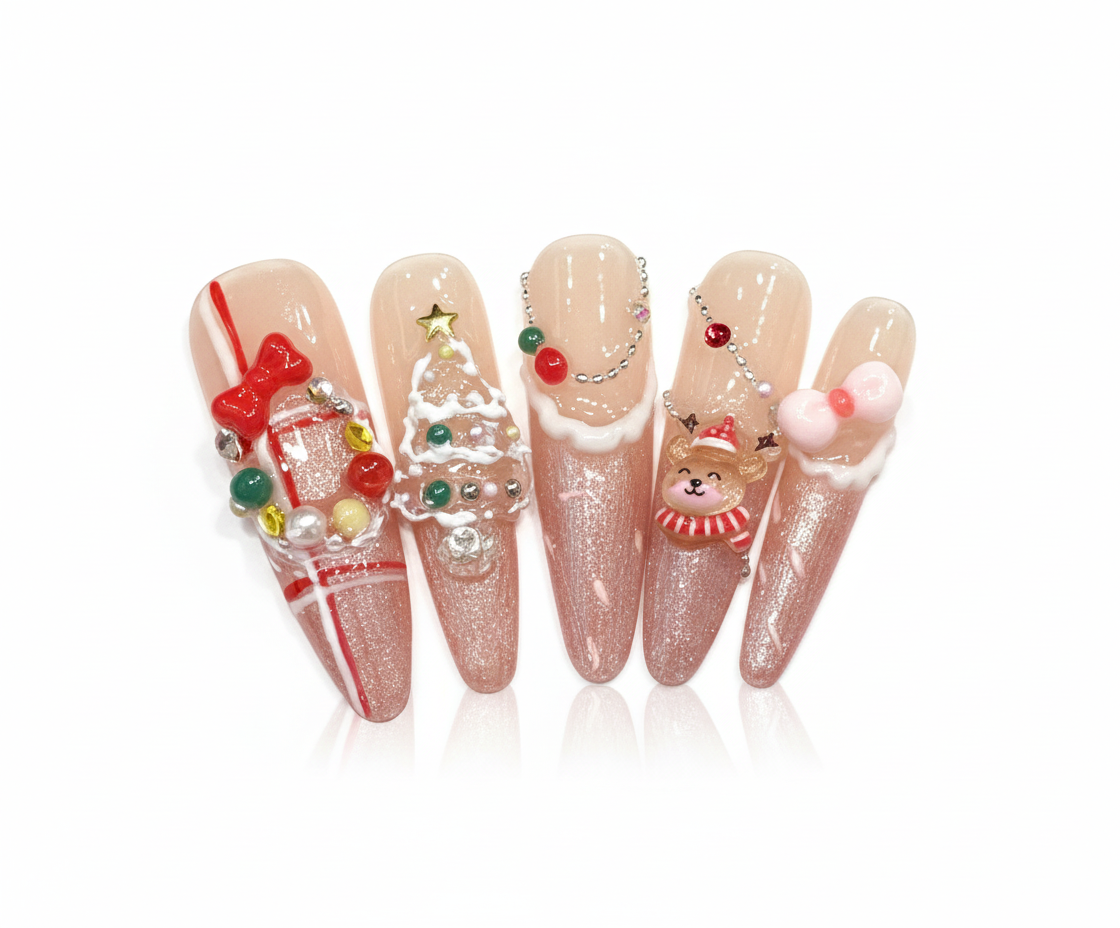 Matte Coffee Brown Press On Nails