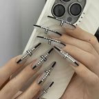 Nude Sheer Ombre Press-On Nails – Glossy Almond Tips (10pcs)