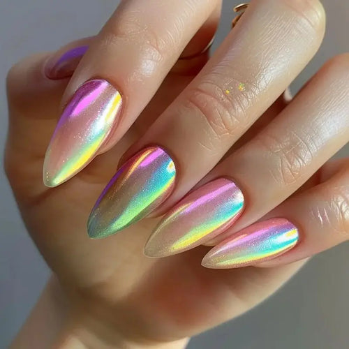 Aurora Holographic Press-On Nails