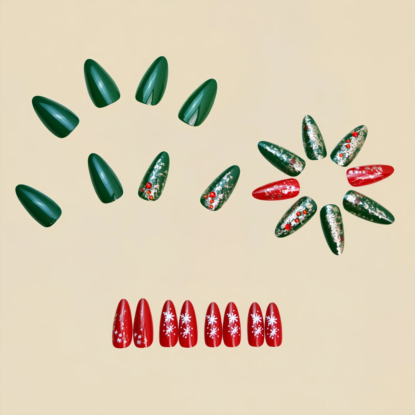 White Shimmer Press On Nails | Sparkly Long Coffin Nails | Bridal & Party Look