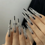 Nude Sheer Ombre Press-On Nails – Glossy Almond Tips (10pcs)