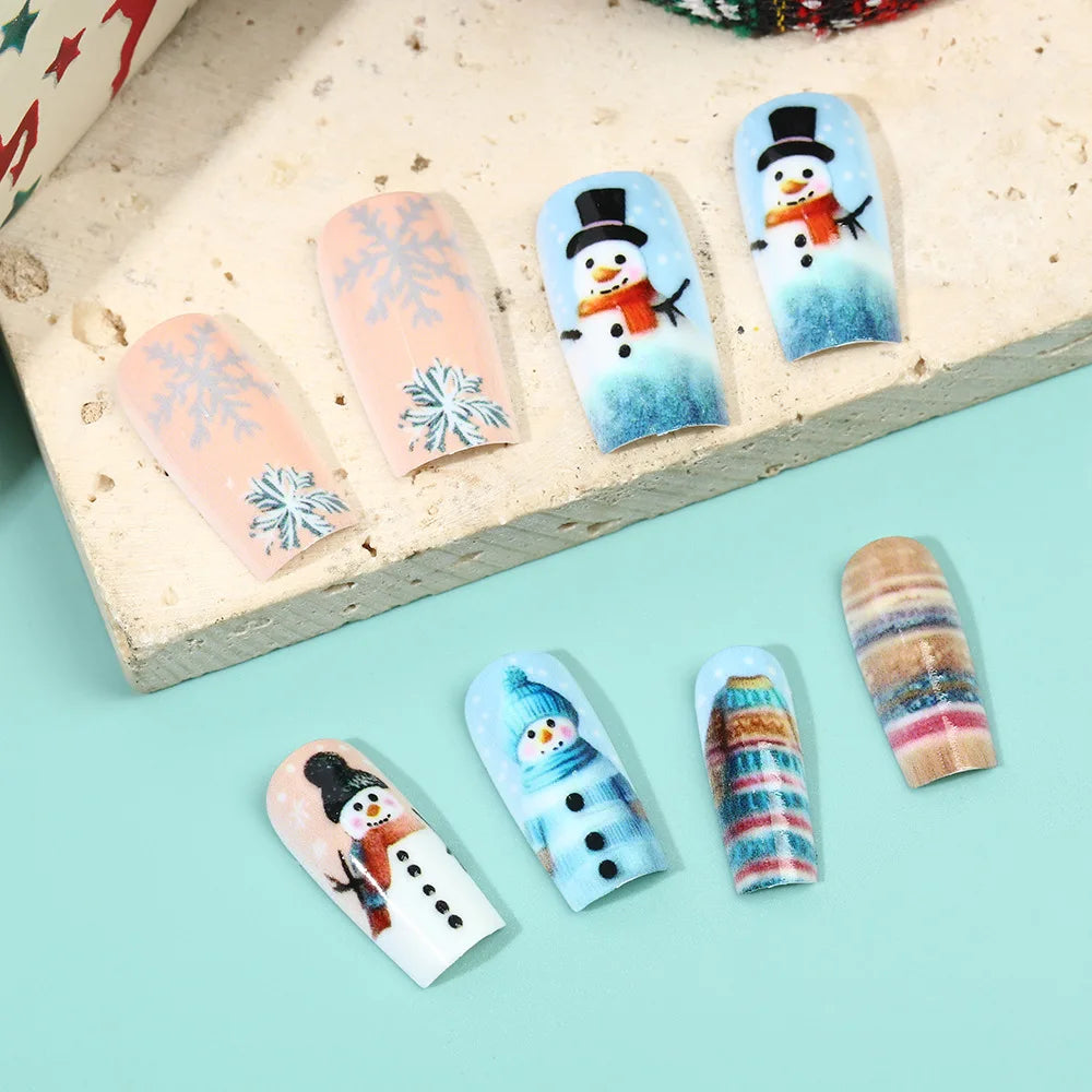 Black Silver Glitter Press On Nails | Sequin Gradient Coffin Nails | Glam Sparkly Fake Nails | Night Out Nail Set | Reusable Tips | Christmas Decoration False Nails