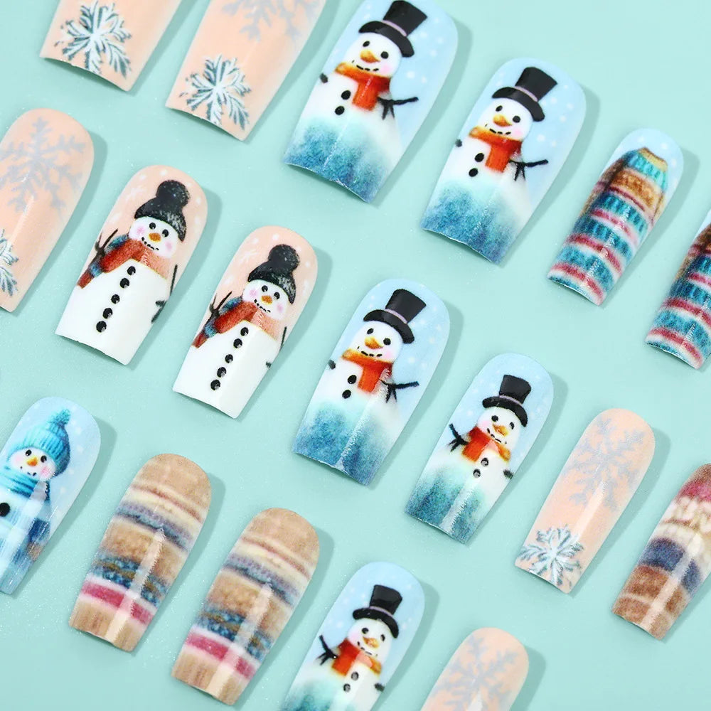 Black Silver Glitter Press On Nails | Sequin Gradient Coffin Nails | Glam Sparkly Fake Nails | Night Out Nail Set | Reusable Tips | Christmas Decoration False Nails