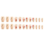 Hot Pink Heart Drip Press On Nails | Chrome Y2K Coffin Nails | Shiny Girly Fake Nails | Bold Long Nail Set