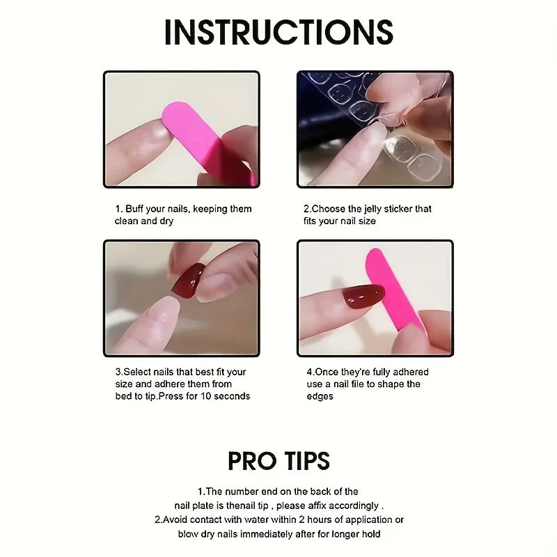 10pcs Summer Shining Love Shining Gradient Handmade False Nails,Bubble Rose False Nail,Women/Girls' Festival Gifts,Mother's Day