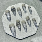 Pink Ombre Glitter Press-On Nails – Sparkly Almond Tips