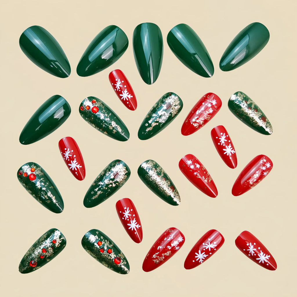 White Shimmer Press On Nails | Sparkly Long Coffin Nails | Bridal & Party Look