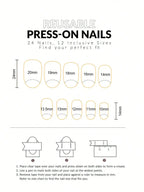 Pearl White Glitter Press-On Nails – Shiny Almond Tips