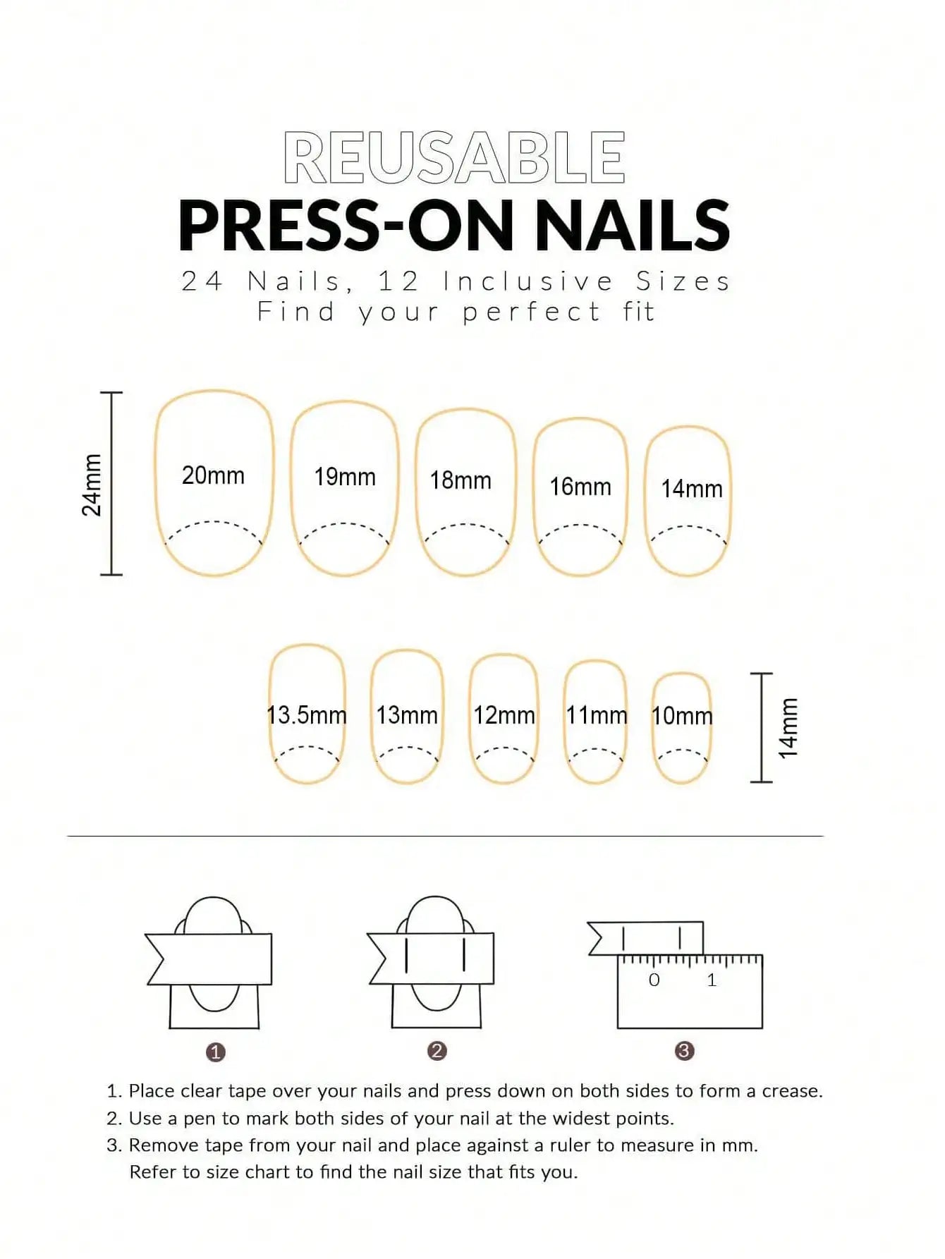 Pearl White Glitter Press-On Nails – Shiny Almond Tips