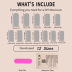 Nude Pink Rhinestone Press-On Nails – Glossy Almond Tips