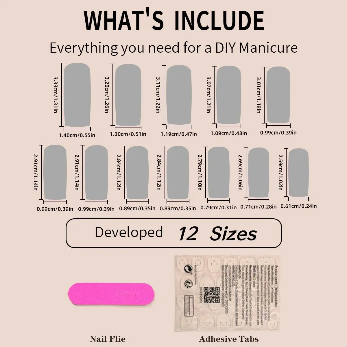 Nude Pink Rhinestone Press-On Nails – Glossy Almond Tips