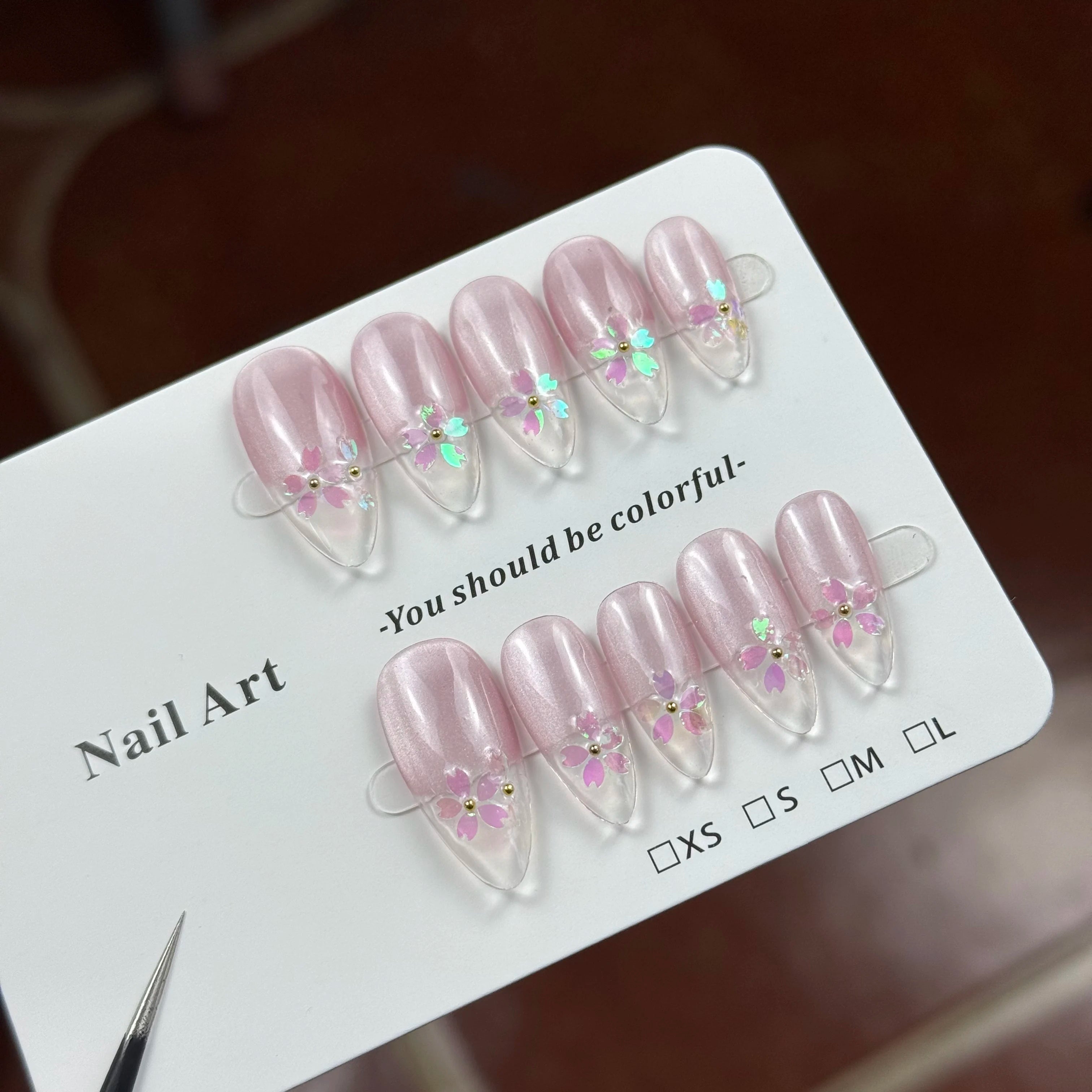 10pcs high-end Sweet and cute style, hand-painted carvings, sparkling cat eyes, three-dimensional small golden beads handmade