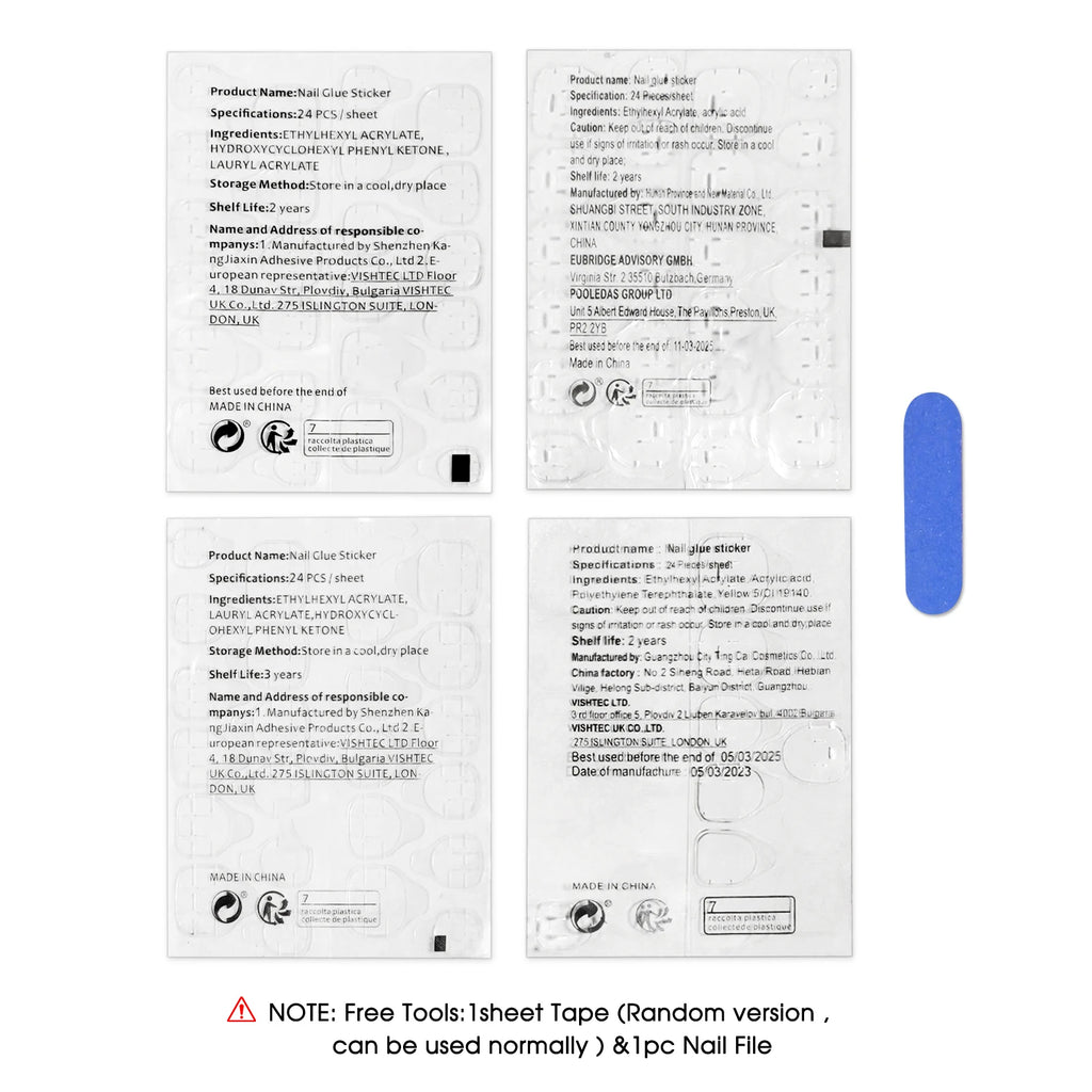 Elegant Blue Gradient Press On Nails | 3D Pearl & Rhinestone Coffin Nails | Luxury Handmade Nail Set