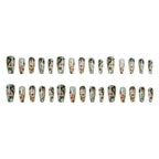 Hot Pink Heart Drip Press On Nails | Chrome Y2K Coffin Nails | Shiny Girly Fake Nails | Bold Long Nail Set