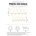 White Shimmer Press On Nails | Sparkly Long Coffin Nails | Bridal & Party Look