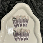 Pink Heart Gradient Press-On Nails – Cute Glossy Almond Tips (10pcs)