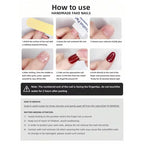 Nude Sheer Ombre Press-On Nails – Glossy Almond Tips (10pcs)