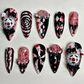 Dark Clown Gothic Nails