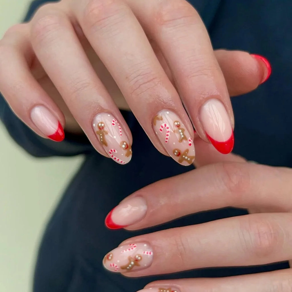 Black & Gold Geometric Press On Nails | Luxury Glossy Coffin Nails | Elegant Fake Nail Set | Trendy Black Nail Tips